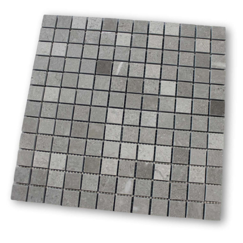 Arctic Gray 1x1 Square Marble Mosaic Tiles
