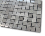 Arctic Gray 1x1 Square Marble Mosaic Tiles