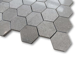 Arctic Gray Marble 2 Inch Hexagon Mosaic Tiles