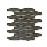 Atlanta Elongated 3D Hexagon Mosaic Tiles - Dark Gray