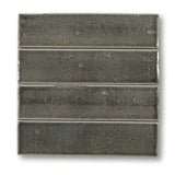 Atlanta 9.5" x 2.5" Glazed Porcelain Subway Tiles - Dark Gray