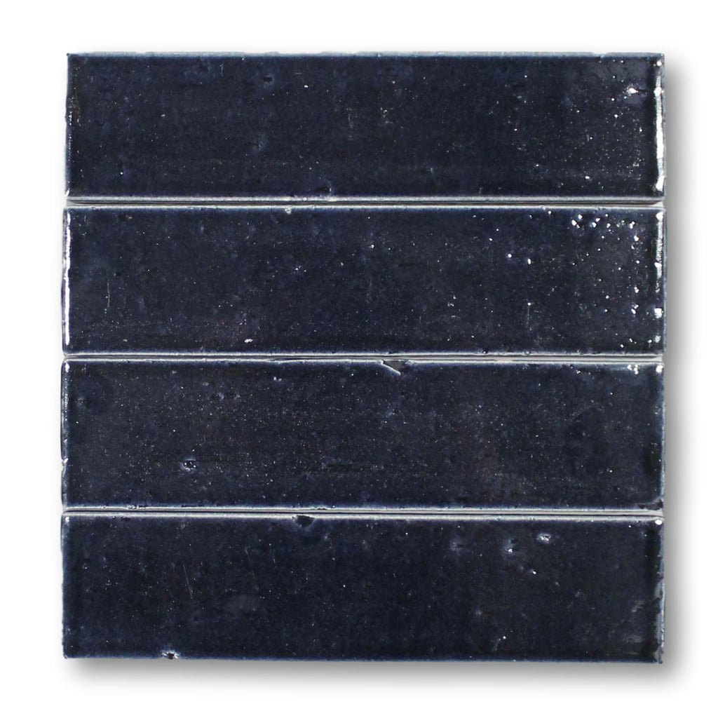 Atlanta 9.5" x 2.5" Glazed Porcelain Subway Tiles - Midnight Blue