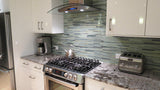 Beach Break Hand Painted Linear Glass Mosaic Tiles - Rocky Point Tile - Glass and Mosaic Tile Store