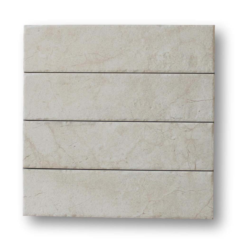 Bistrot 3" x 12" Marble Look Porcelain Subway Tiles - Marfil