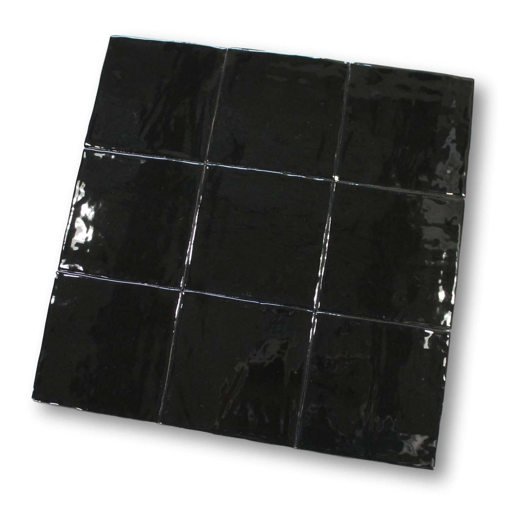 Artigiano 5x5 Zellige Style Ceramic Tile - Carbon