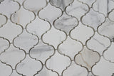 Small Arabesque Calacatta Gold Polished Marble Mosaic Tiles - Rocky Point Tile - Glass and Mosaic Tile Store