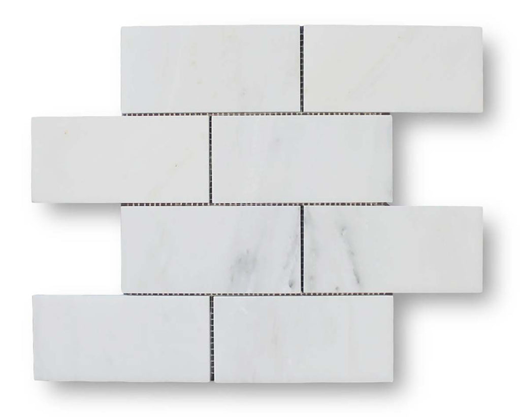 Bianco Carrara Marble 3x6 Subway Tile