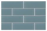 Chimney Smoke Gray 4x12 Glass Subway Tiles - Rocky Point Tile - Glass and Mosaic Tile Store