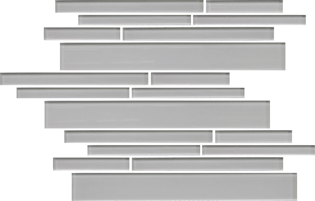 Country Cottage Light Taupe Linear Glass Mosaic Tile - Rocky Point Tile - Glass and Mosaic Tile Store