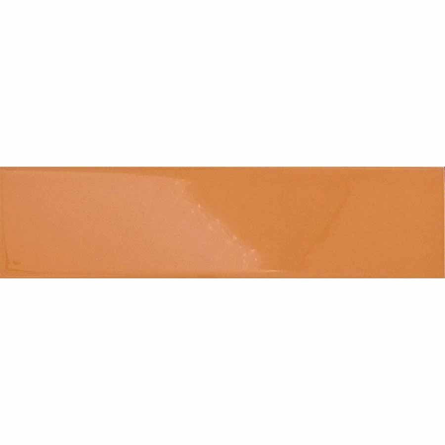 Orange Glossy Ceramic Subway Tiles - Creamsicle