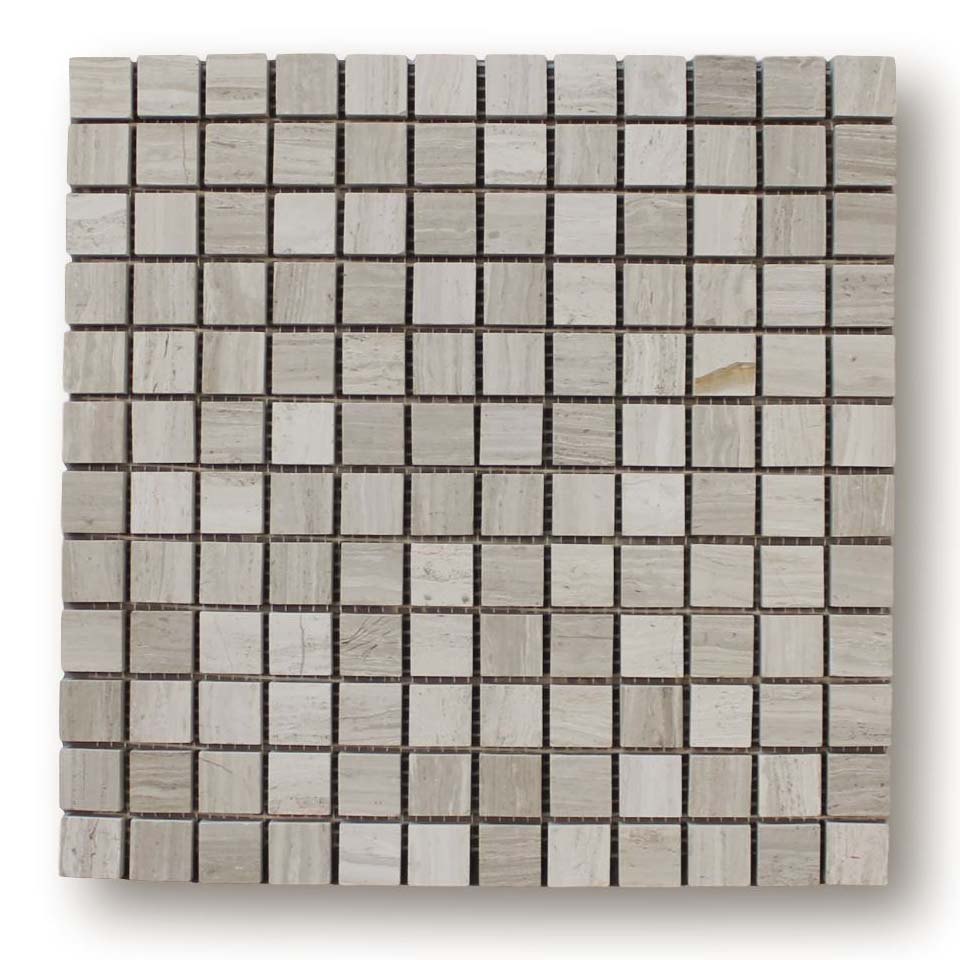 Driftwood Marble 1x1 Square Mosaic Tiles