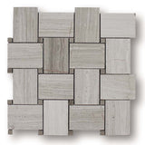 Driftwood Marble Basketweave Mosaic Tile