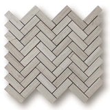 Driftwood Marble Herringbone Mosaic Tile