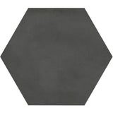 Form 7” x 8” Hexagon Cement Look Glazed Porcelain Tiles - Graphite