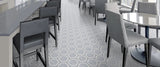 Form 7” x 8” Hexagon Cement Look Glazed Porcelain Tiles - Framed Tide