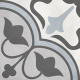 Form 8” x 8” Cement Look Glazed Porcelain Tiles - Tide Deco Clover