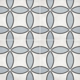 Form 8” x 8” Cement Look Glazed Porcelain Tiles - Tide Deco Zenith