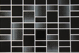 Fusion Black Glass Mosaic Tiles - Rocky Point Tile - Glass and Mosaic Tile Store