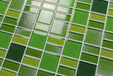 Fusion Green Glass Mosaic Tiles - Rocky Point Tile - Glass and Mosaic Tile Store