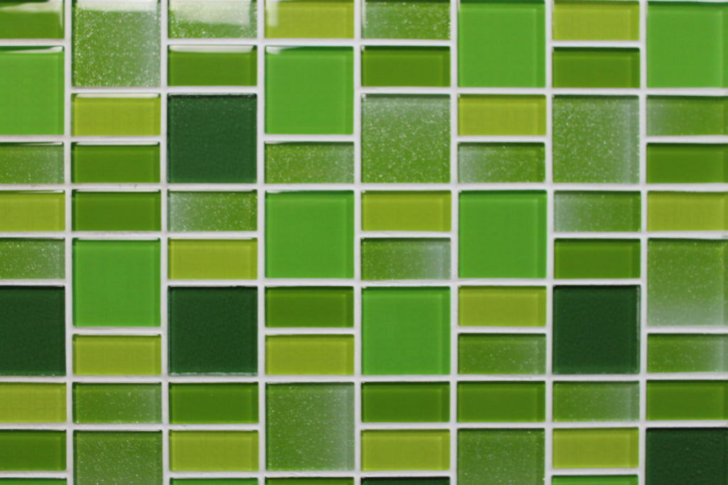Fusion Green Glass Mosaic Tiles - Rocky Point Tile - Glass and Mosaic Tile Store