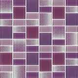 Fusion Purple Glass Mosaic Tiles