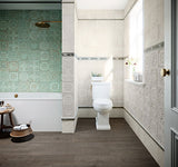 Gatsby Ceramic 8x8 Tin Look Tiles - White