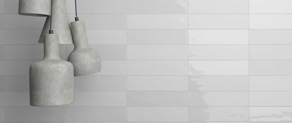 10 Sq Ft Boxes of Tencer Gradient 3" x 12" Glazed Ceramic Subway Tiles - Glossy White