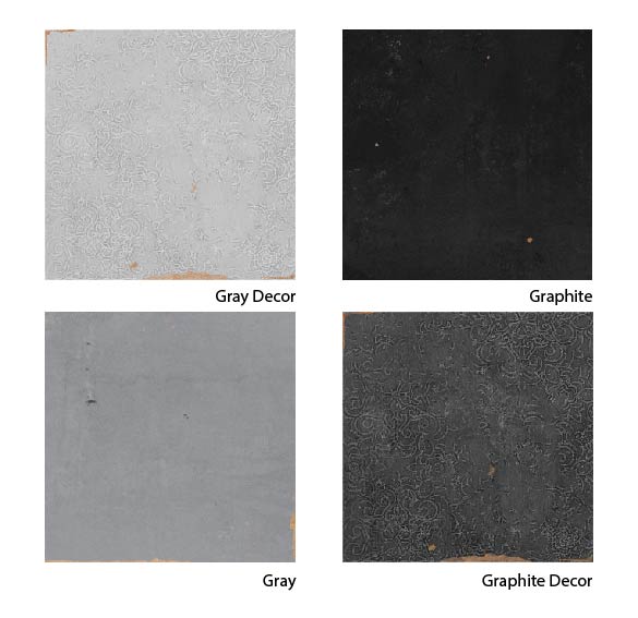 Mestizaje Zellige 5 x 5 Ceramic Tiles Combo Pack - Grays