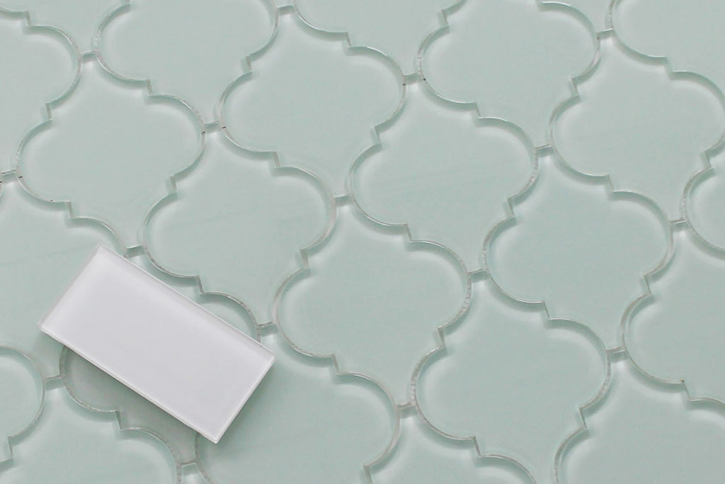 Ice Age Arabesque Glass Mosaic Tiles - Rocky Point Tile - Glass and Mosaic Tile Store
