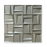 Illusion II 3D 3x3 Beveled Glass Mosaic Tiles - Erinite