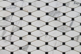 Octagon with Black Dot Calacatta Gold Polished Marble Mosaic Tiles - Rocky Point Tile - Glass and Mosaic Tile Store