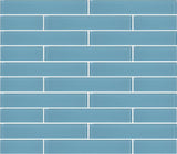 Infinity Blue 2x12 Glass Subway Tiles - Rocky Point Tile - Glass and Mosaic Tile Store