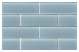 Jasper Blue Gray 4x12 Glass Subway Tiles