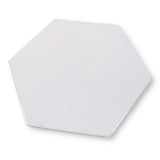 11 Sq Ft Boxes of Konzept Glazed Porcelain 7" x 8" Hexagon Tiles - Terra Bianca Glossy