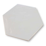 11 Sq Ft Boxes of Konzept Glazed Porcelain 7" x 8" Hexagon Tiles - Terra Bianca Matte