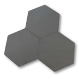 11 Sq Ft Boxes of Konzept Glazed Porcelain 7" x 8" Hexagon Tiles - Terra Grigia Matte