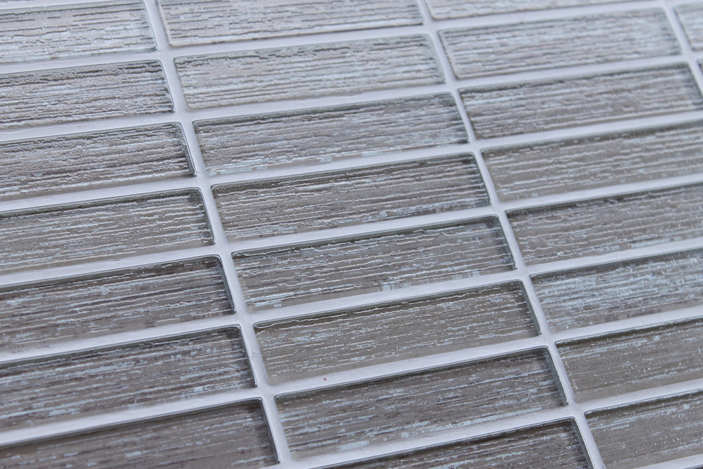 Silk Series Latte  Textured Glass Mosaic Tiles - Rocky Point Tile - Glass and Mosaic Tile Store