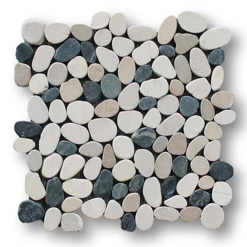 Island Pebble Stone Mosaic Tiles - Level Blend