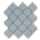 Ceramic Arabesque Mosaic Tiles - Light Blue