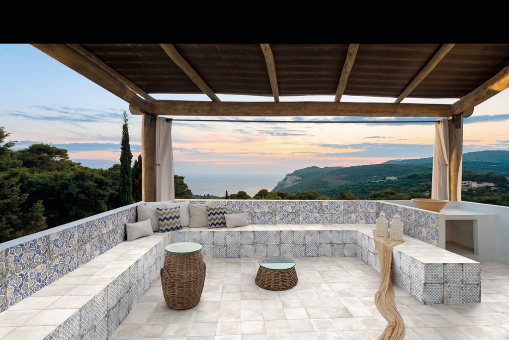 11 Sq Ft Boxes of Mariner 900 8x8 Glazed Porcelain Pattern Floor Tiles - Bianco