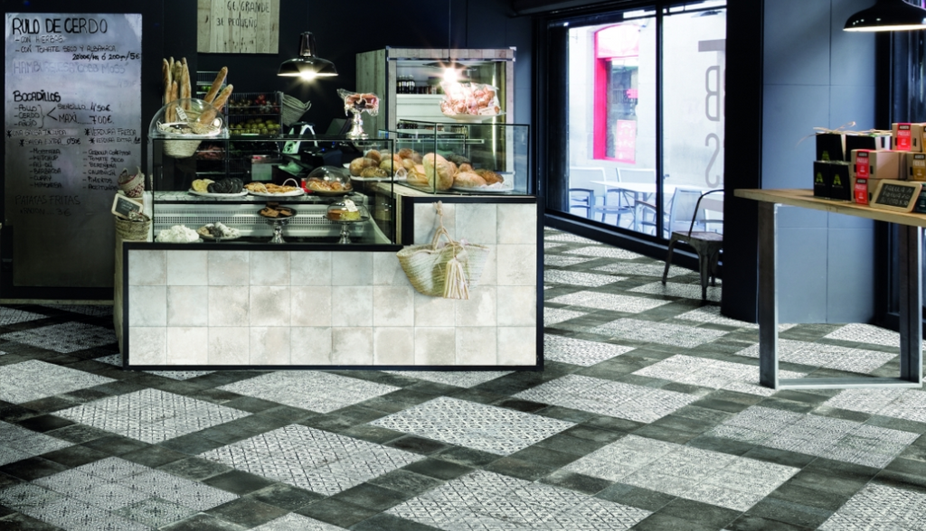 Cassettone Black Mosaic Porcelain Wall and Floor Tile - The Tile Shop