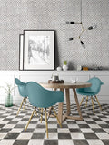 11 Sq Ft Boxes of Mariner 900 8x8 Glazed Porcelain Pattern Floor Tiles - Bianco