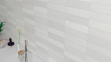 10 Sq Ft Boxes of Tencer Gradient 3" x 12" Glazed Ceramic Subway Tiles - Matte White