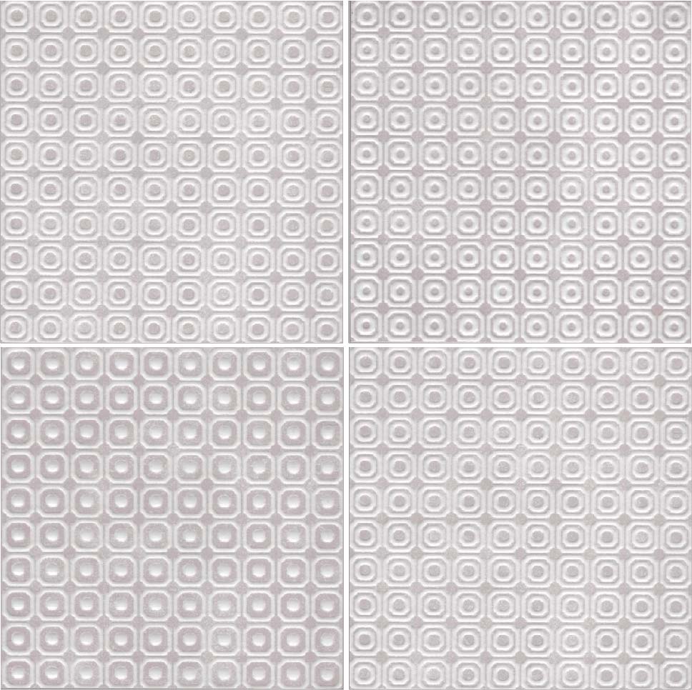 Melody 8" x 8" Glazed Porcelain Patterned Tiles - Pink and White Blend