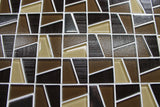 Molen Brown Textured and Platinum Mosaic Tiles - Rocky Point Tile - Glass and Mosaic Tile Store