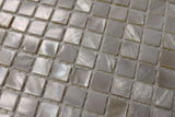 Mother of Pearl Oyster White Mini Square Mosaic Tiles - Rocky Point Tile - Glass and Mosaic Tile Store