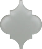 Pearl Grey Arabesque Glass Mosaic Tiles