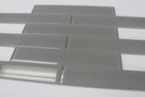 Pebble Gray 2x12 Glass Subway Tiles - Rocky Point Tile - Glass and Mosaic Tile Store