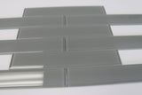 Pebble Gray 2x12 Glass Subway Tiles - Rocky Point Tile - Glass and Mosaic Tile Store