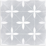11 Sq Ft Box of Picasso Porcelain 8″ × 8″ Cement Look Tiles - Flores Grigio